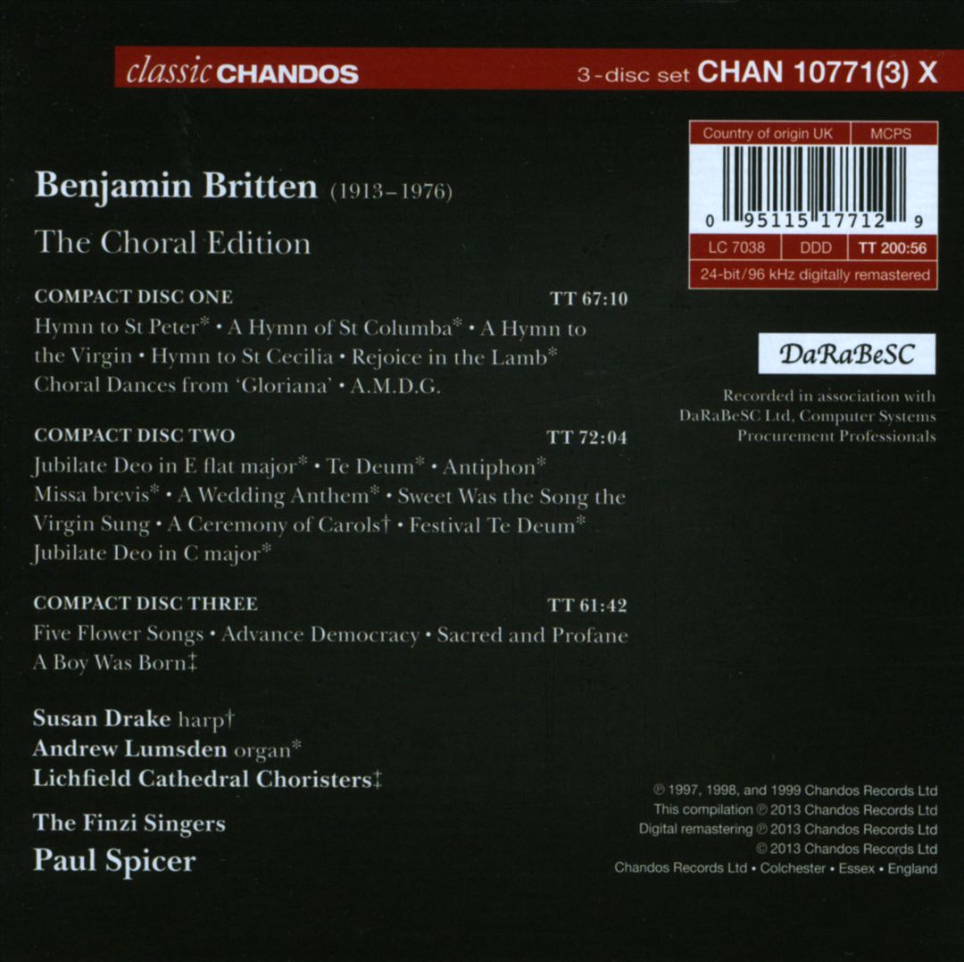 Britten: The Choral Edition cover art