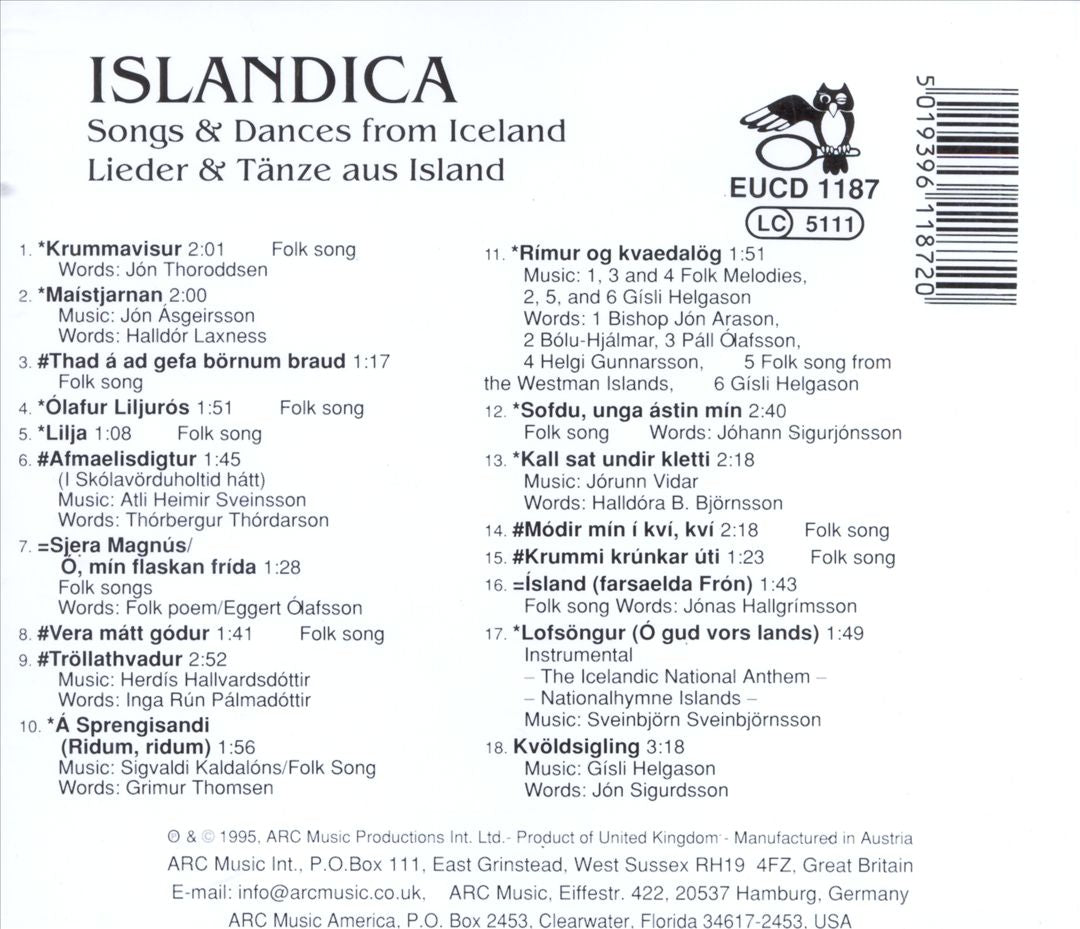 Songs & Dances From Iceland cover art