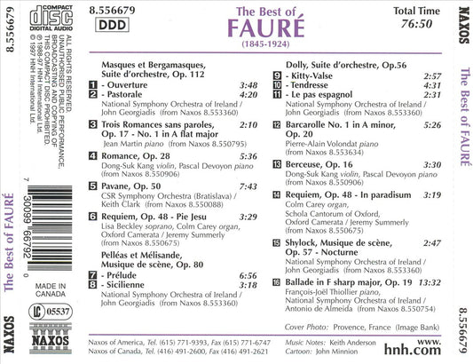 Best of Fauré cover art