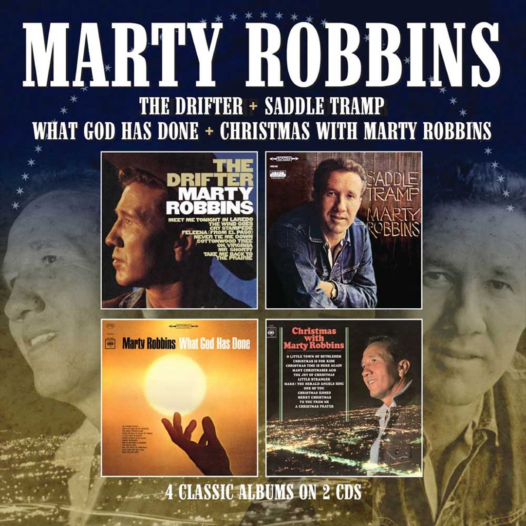 Drifter/Saddle Tramp/What God Has Done/Christmas with Marty Robbins cover art