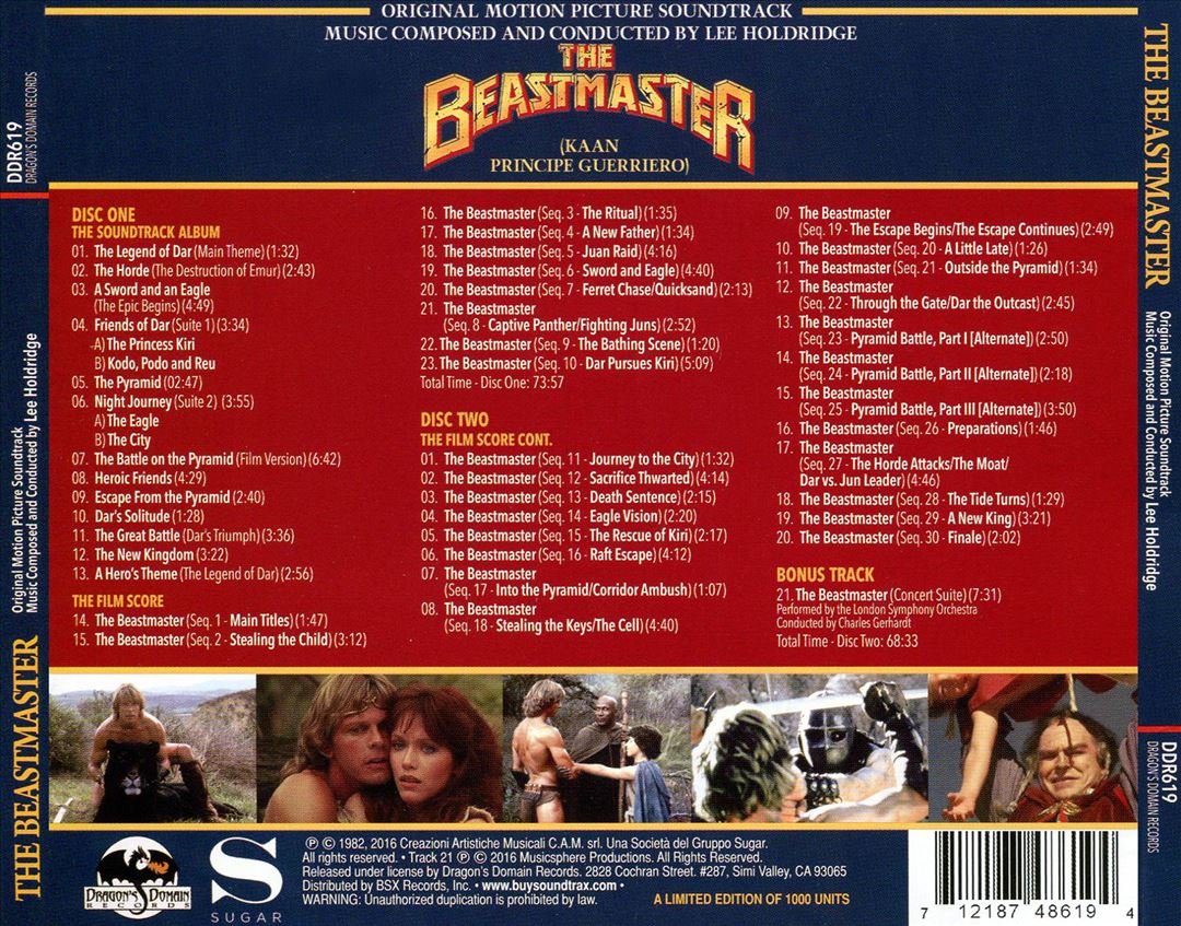 The Beastmaster Expanded Edition cover art
