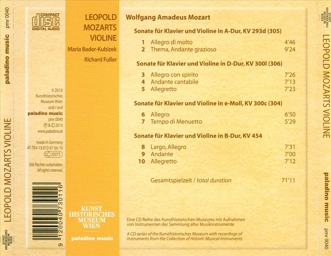 Leopold Mozarts Violine cover art