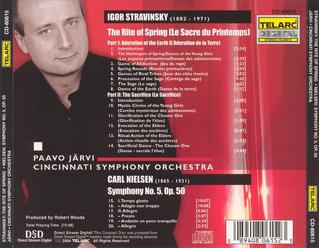 Stravinsky: The Rite of Spring; Nielsen: Symphony No. 5 cover art