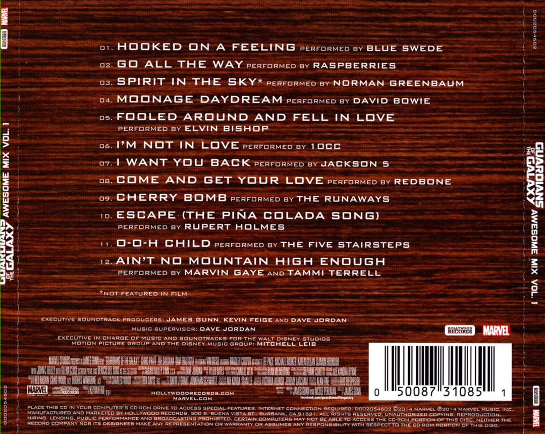 Guardians of the Galaxy: Awesome Mix, Vol. 1 cover art