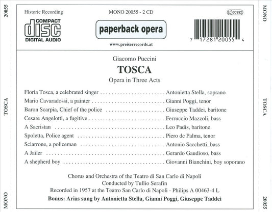 Giacomo Puccini: Tosca cover art