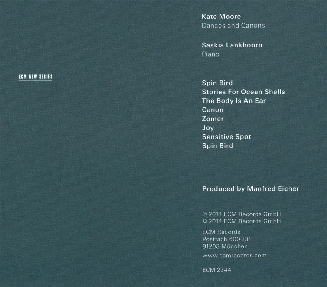 Kate Moore: Dances and Canons cover art