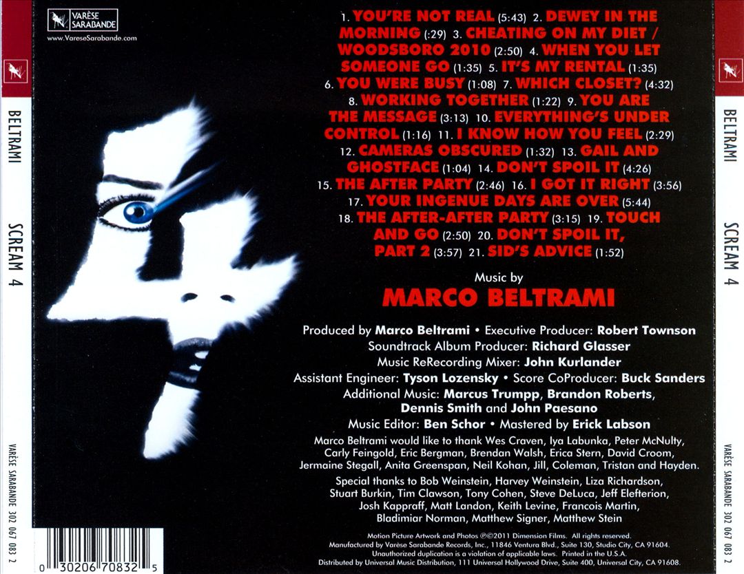 Scream 4 [Music From The Dimension Motion Picture] cover art