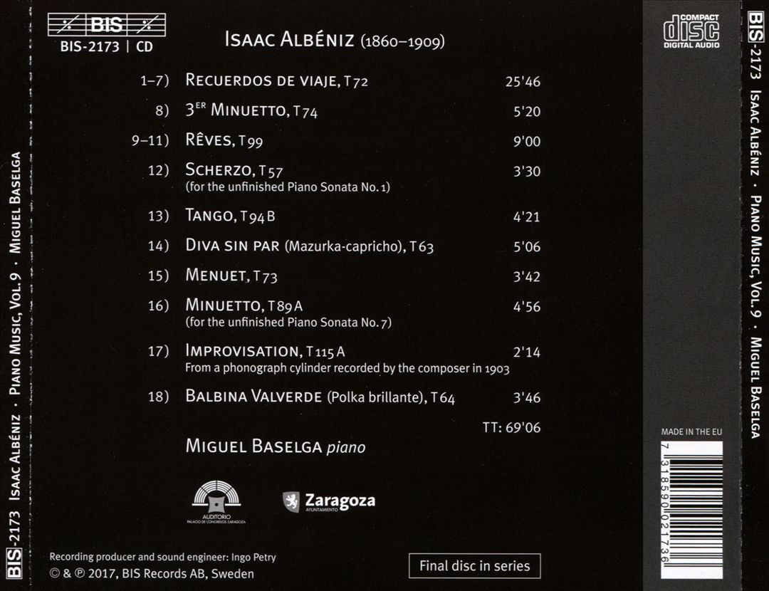 Albéniz: Piano Music, Vol. 9 cover art