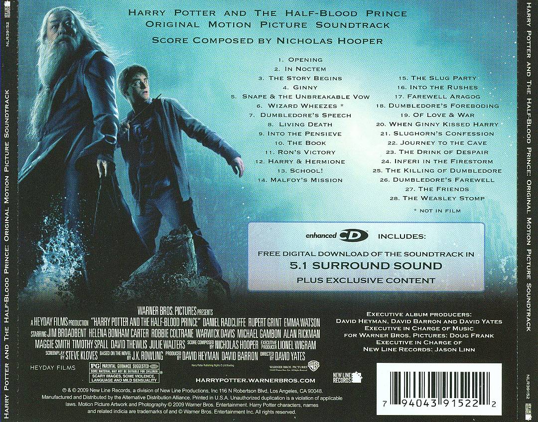 Harry Potter and the Half-Blood Prince [Original Motion Picture Soundtrack] cover art