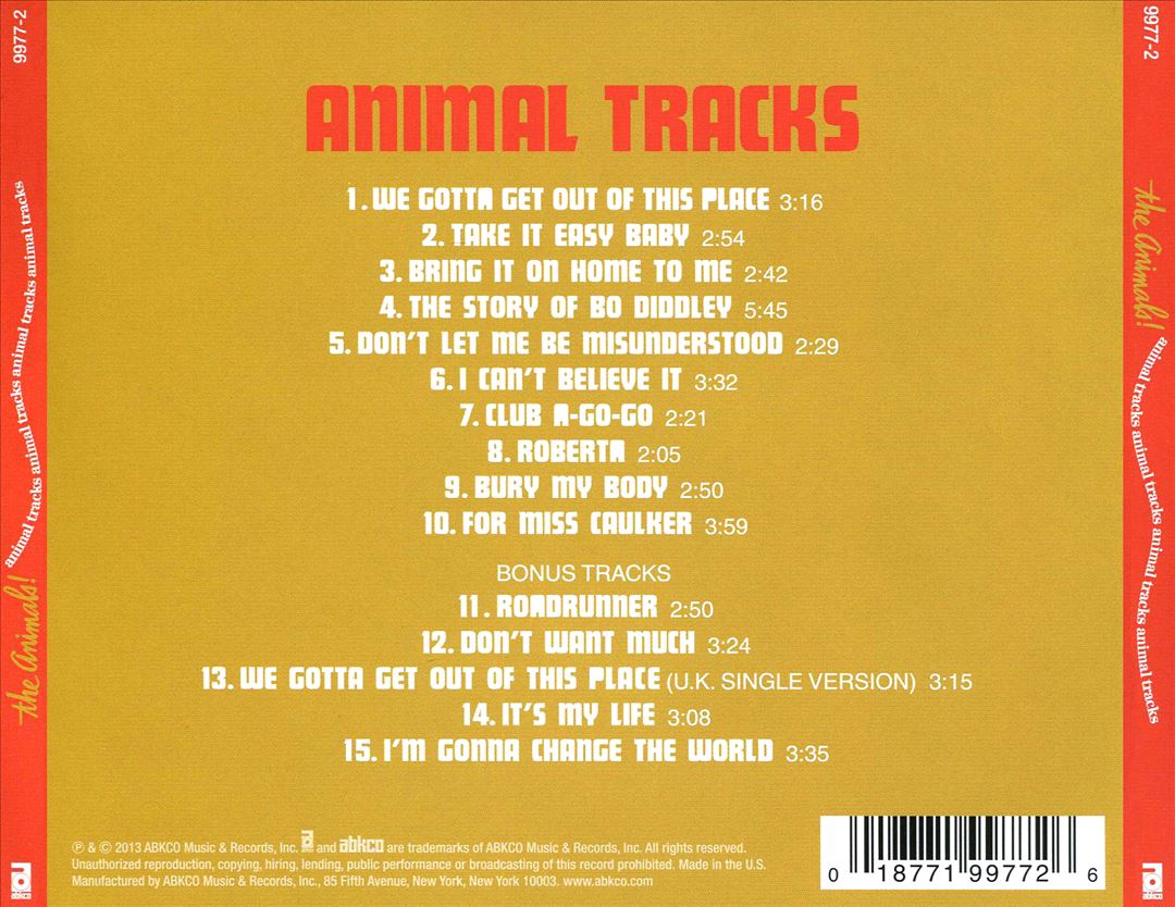 Animal Tracks [UK] cover art