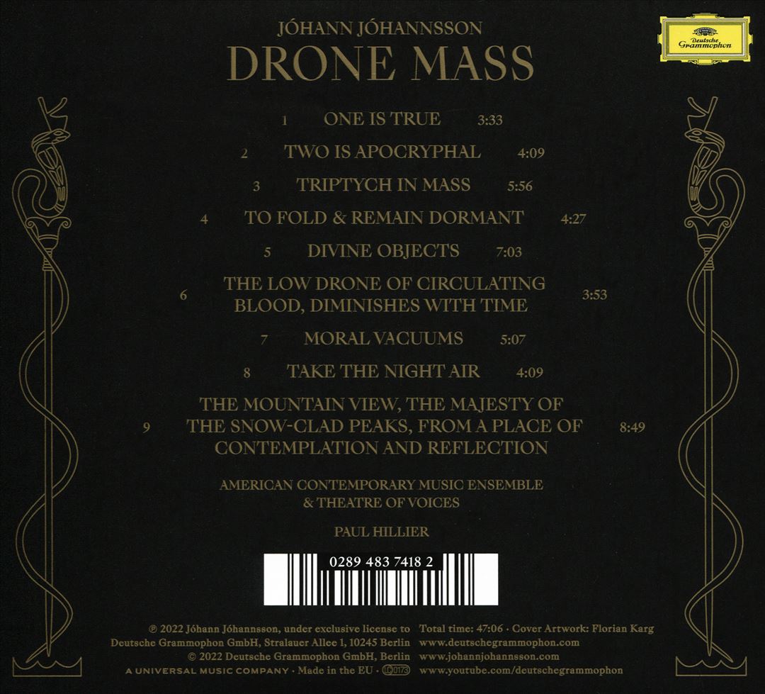 Jóhann Jóhannsson: Drone Mass cover art