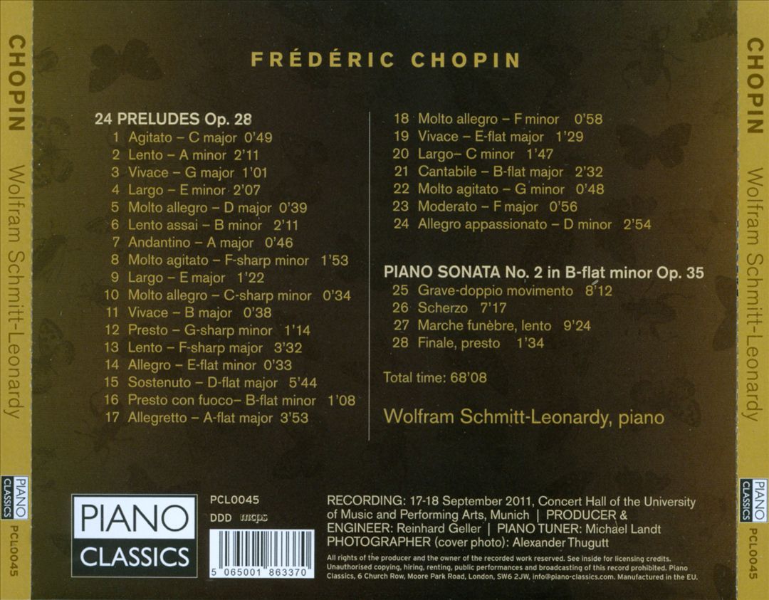 Chopin: 24 Preludes, Op. 28; Piano Sonata No. 2 cover art