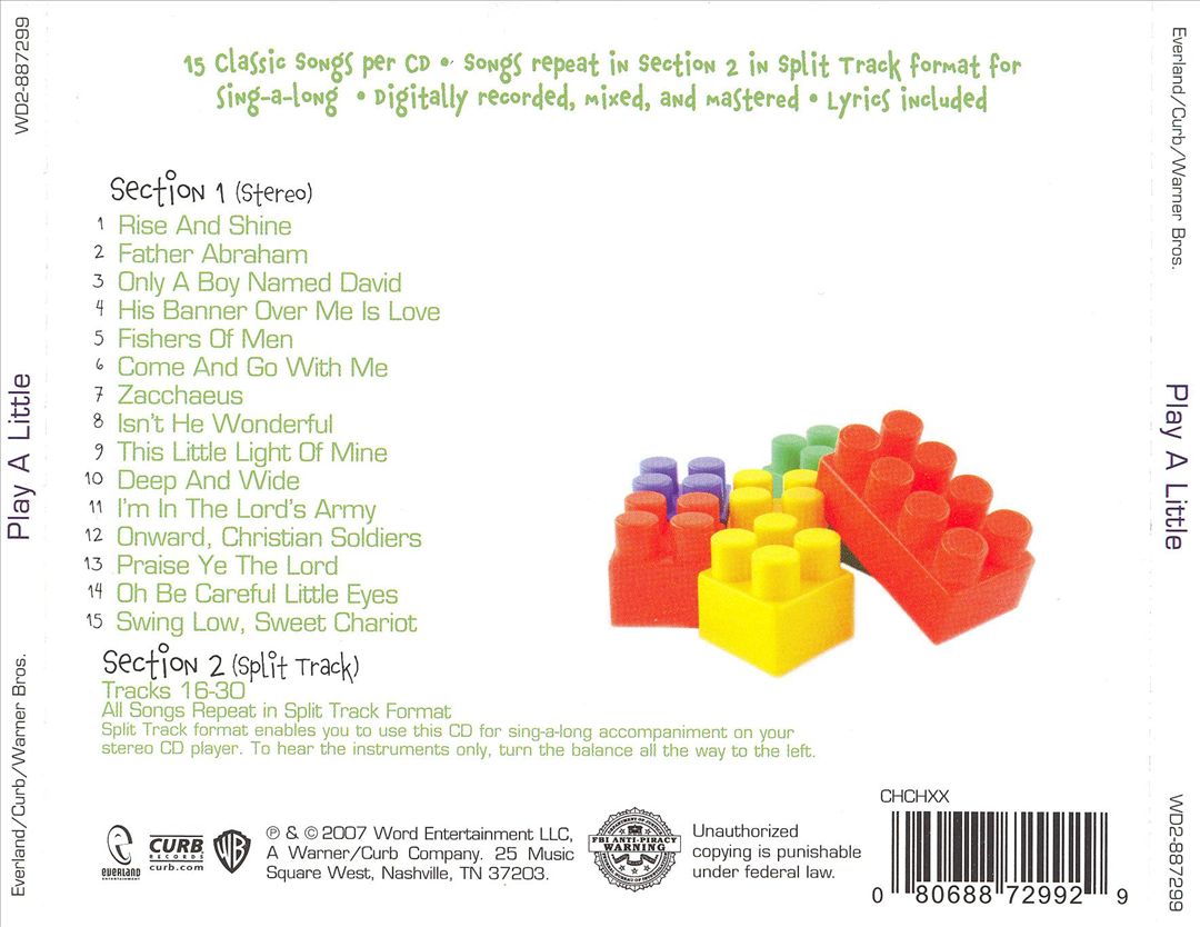 Play A Little: 15 Action Songs For Little Ones cover art