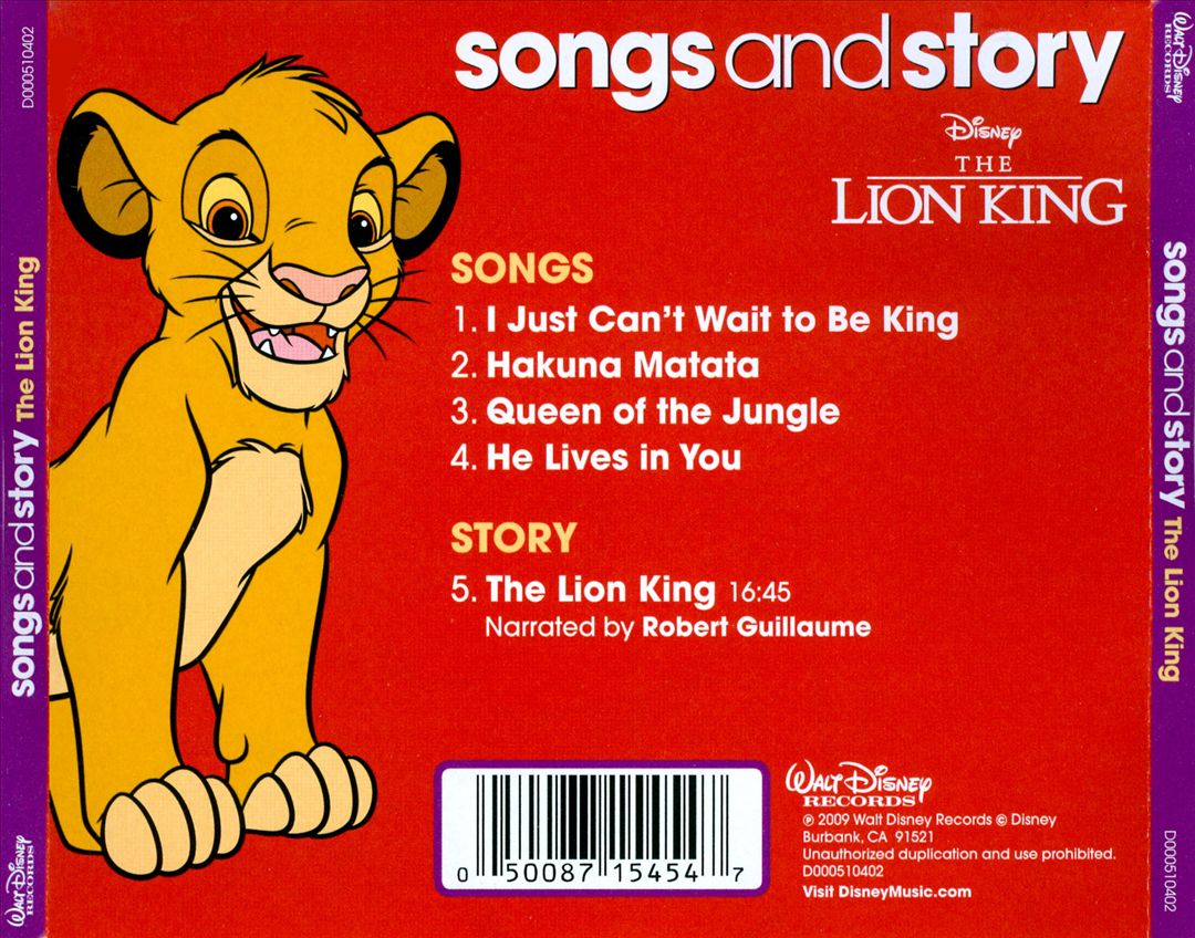Disney Songs & Story: The Lion King cover art