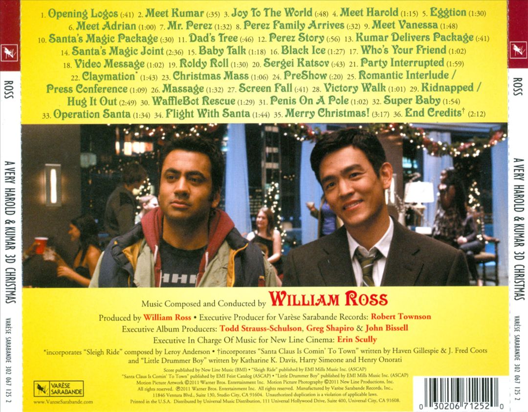 Very Harold & Kumar 3D Christmas [Original Motion Picture Score] cover art