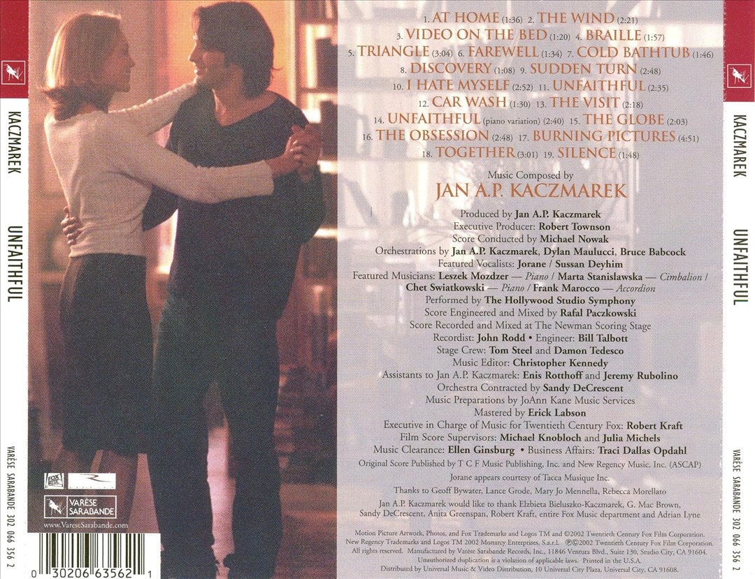 Unfaithful [Original Motion Picture Soundtrack] cover art