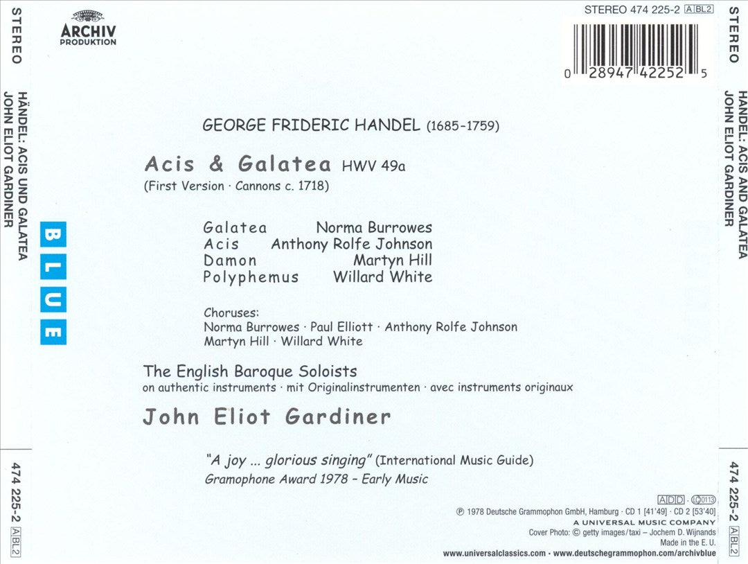 Handel: Acis & Galatea cover art