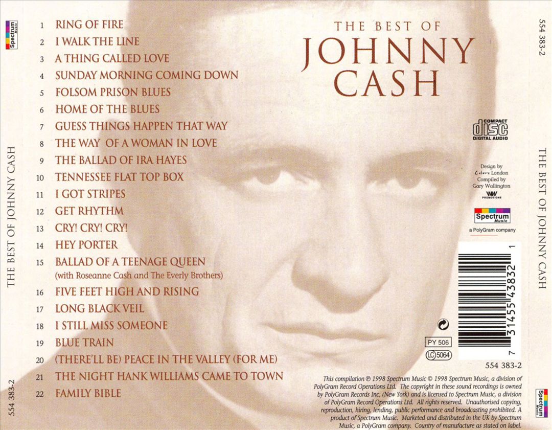 The Best of Johnny Cash [Spectrum] cover art