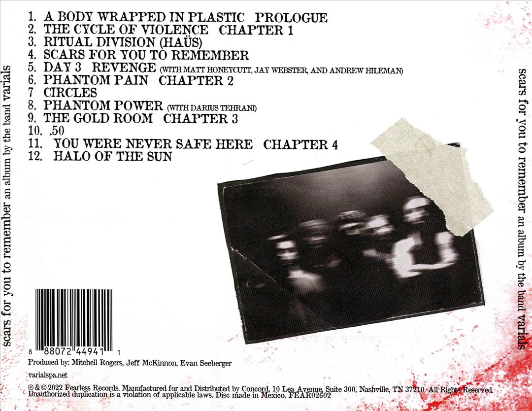 Scars for You To Remember cover art