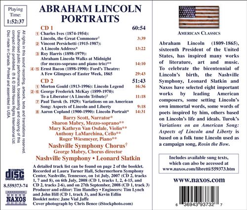 Abraham Lincoln Portraits cover art