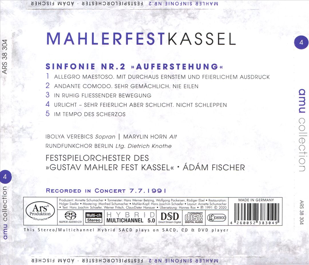 Mahlerfest Kassel: Sinfonie Nr. 2 cover art