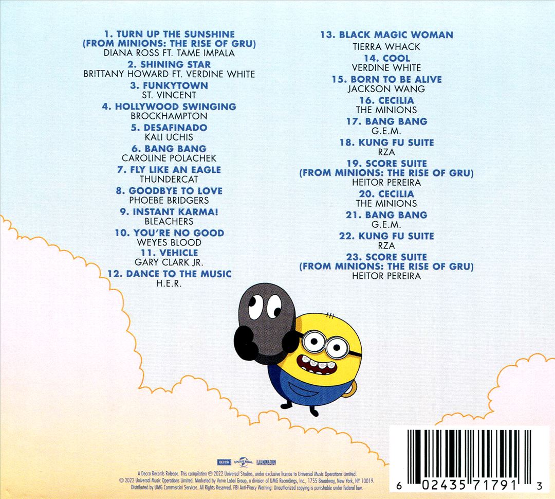 Minions: The Rise of Gru [Original Motion Picture Soundtrack] cover art