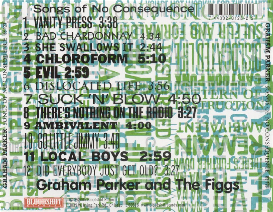 Songs of No Consequence cover art
