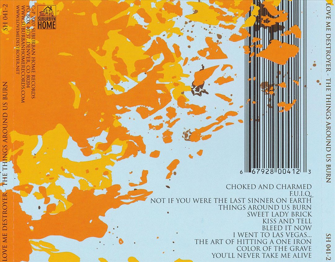 Things Around Us Burn cover art