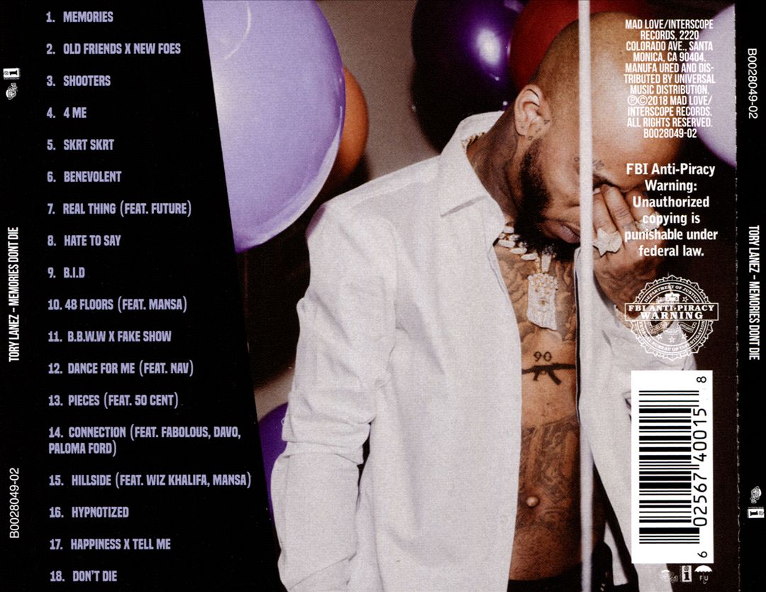 MEMORIES DONT DIE cover art