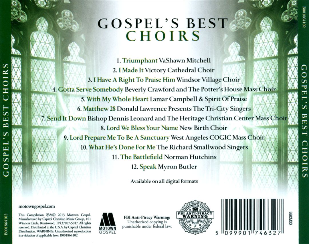 Gospel's Best Choirs: 12 Songs from Your Favorite Choirs cover art