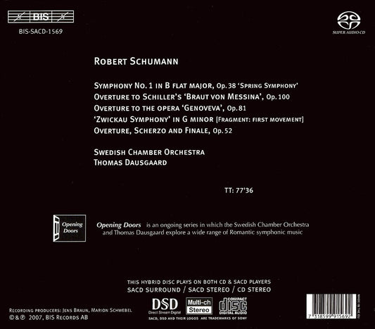 Schumann: Symphony No. 1; Overtures  cover art