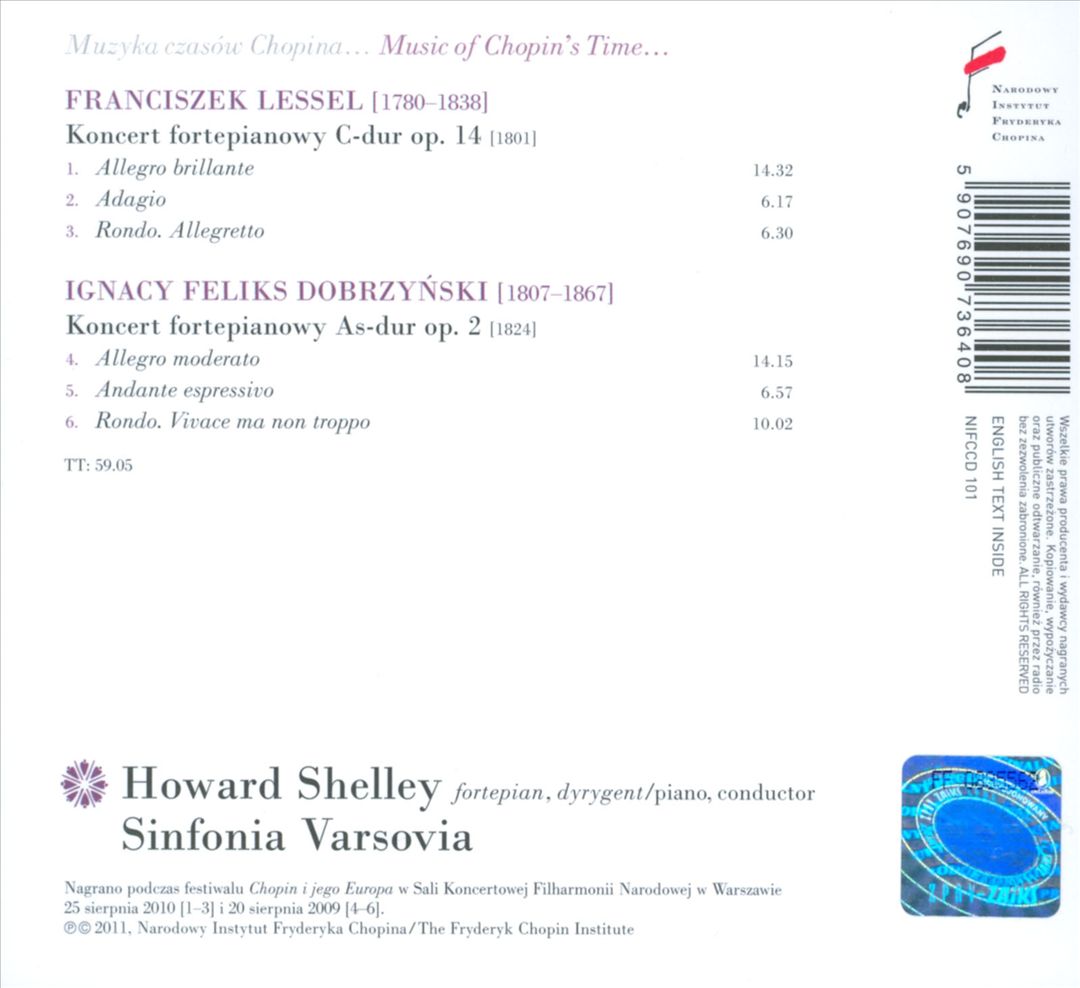 Dobrzynski, Lessel: Piano Concertos cover art