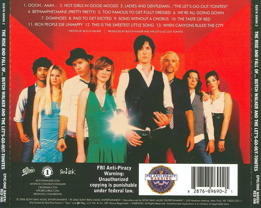 The Rise and Fall of Butch Walker and the Let's-Go-Out-Tonites [Clean] cover art