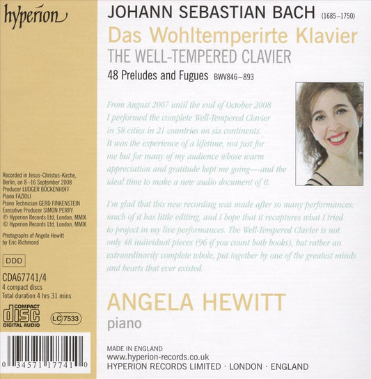 Bach: The Well-Tempered Clavier [2008 Recording] cover art