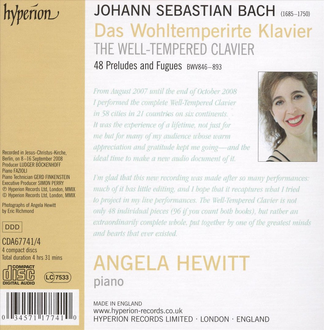 Bach: The Well-Tempered Clavier [2008 Recording] cover art