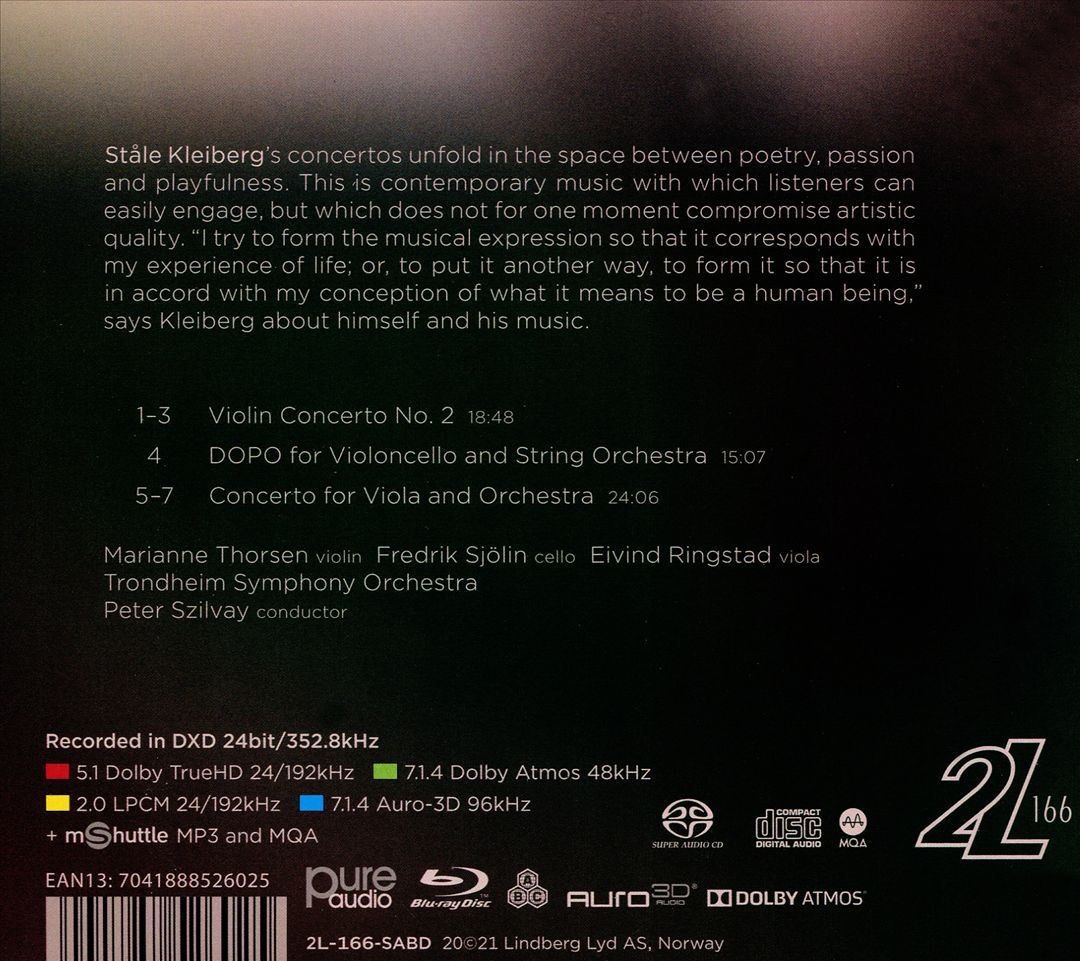 Ståle Kleiberg: Concertos [Hybrid SACD & Blu-ray Audio] cover art
