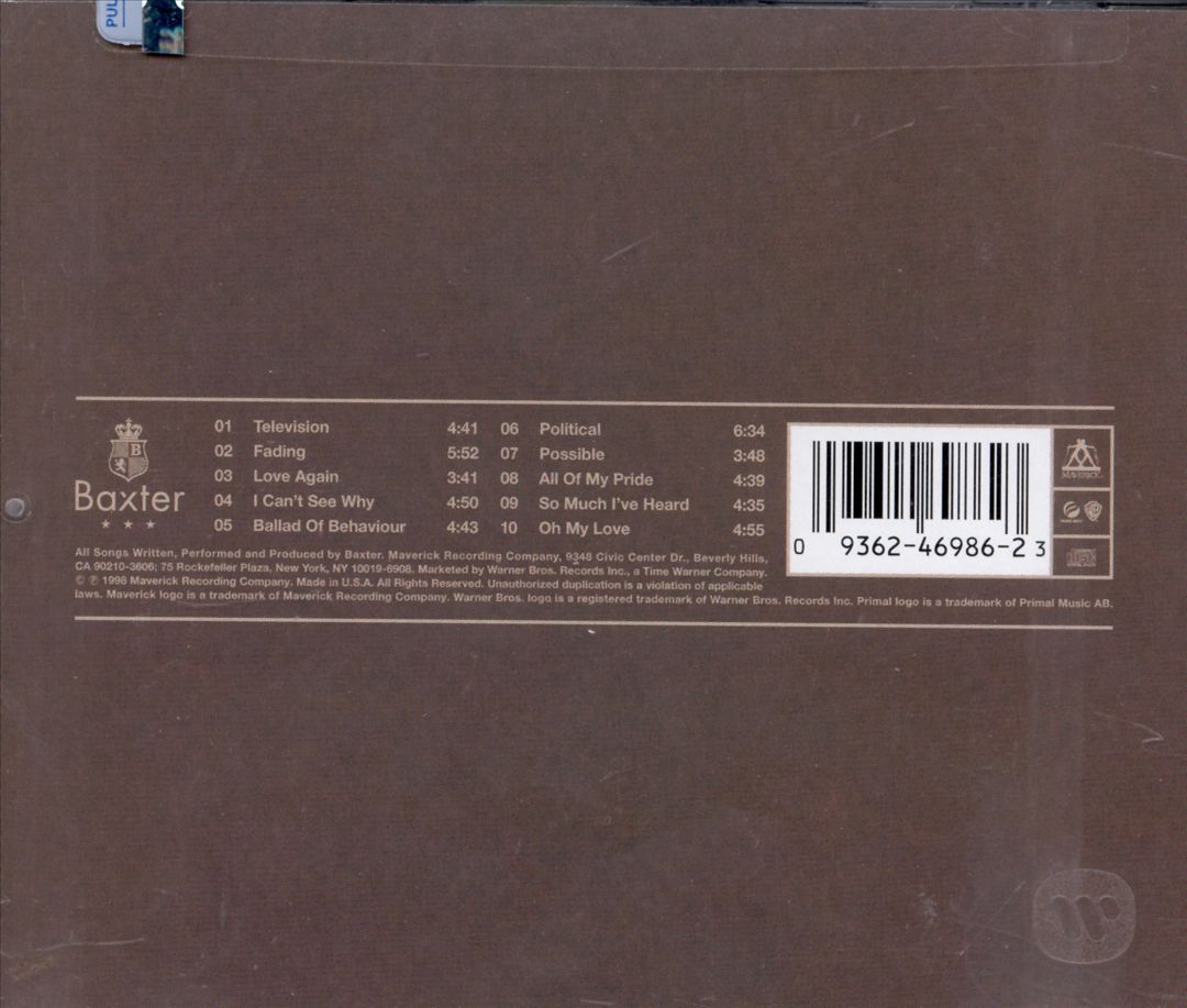 Baxter cover art