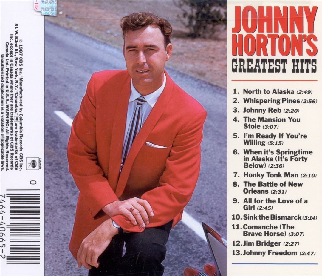 Johnny Horton's Greatest Hits cover art