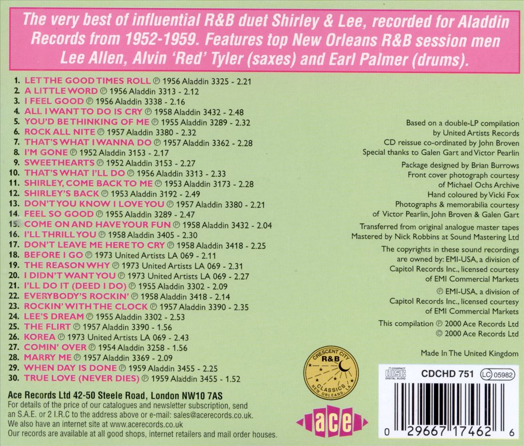 Shirley & Lee cover art