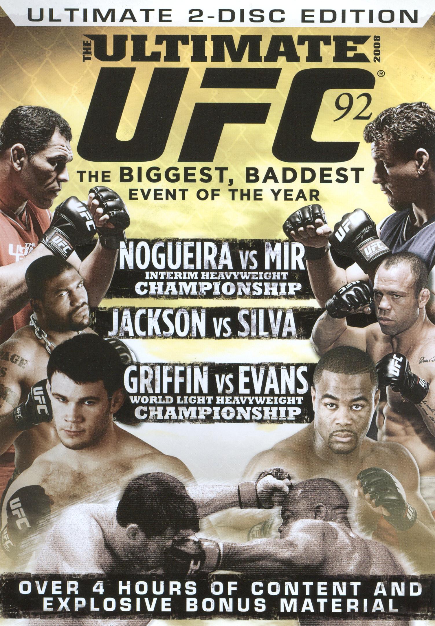 UFC 92: The Ultimate 2008 [2 Discs] cover art