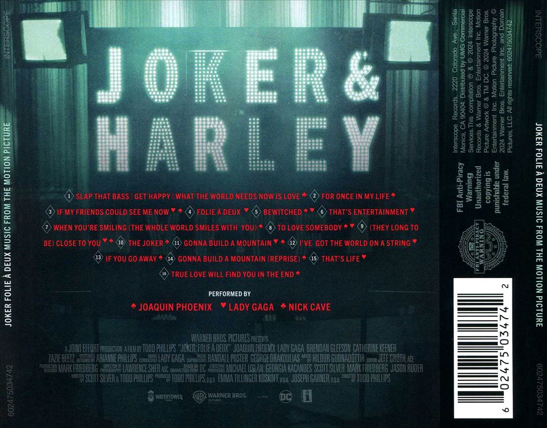 Joker: Folie à Deux [Music From The Motion Picture] cover art