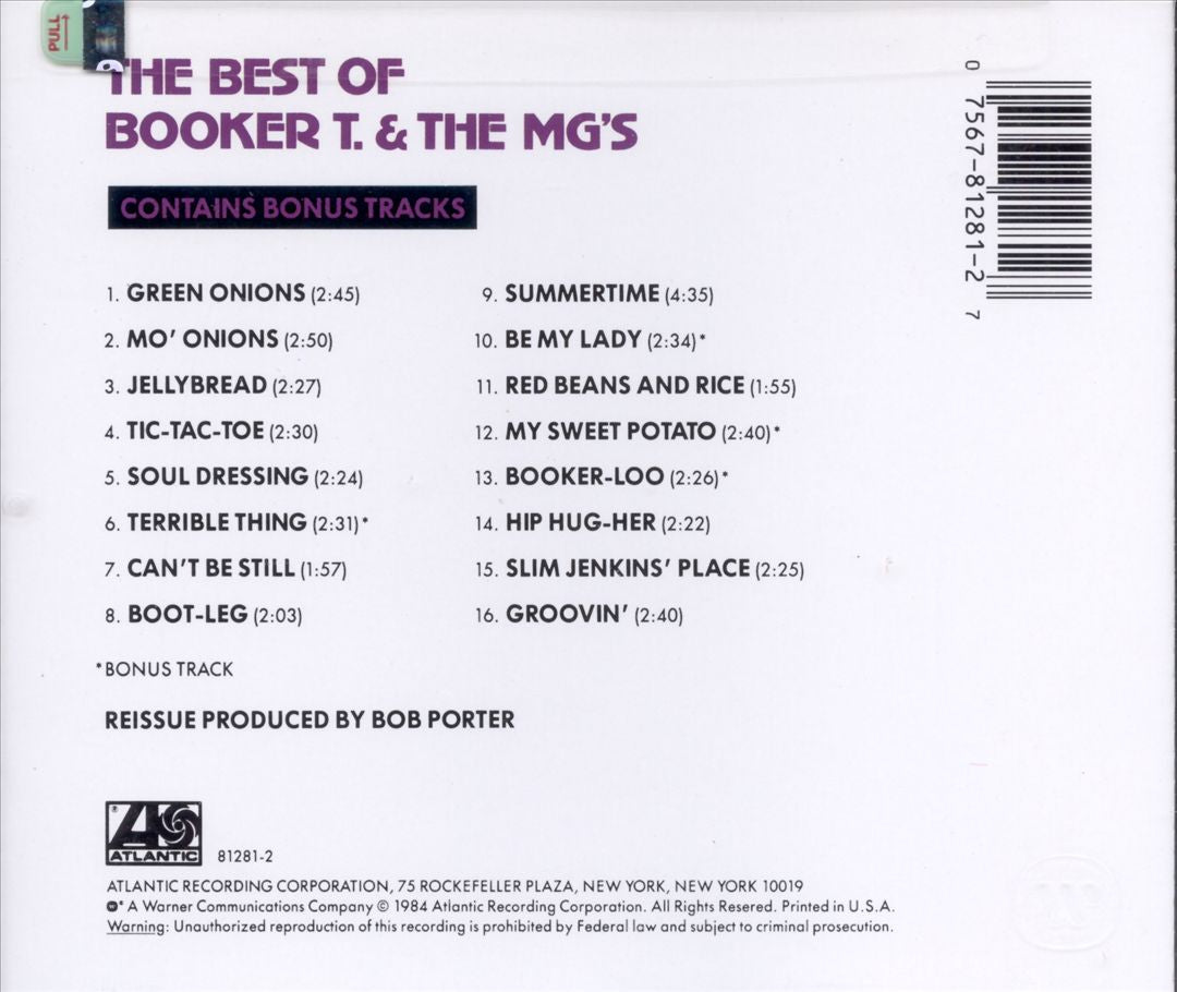 Best of Booker T. & the MG's [Atlantic] cover art