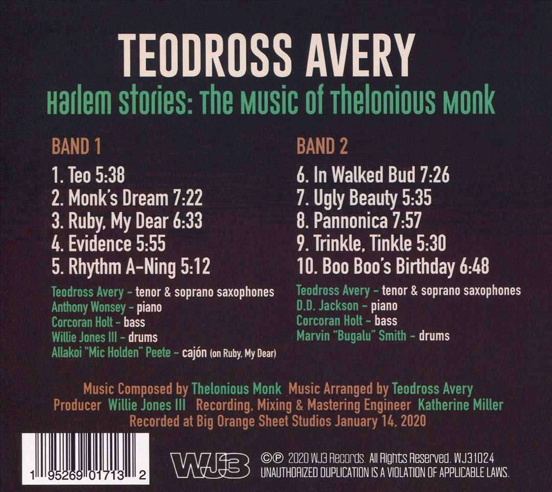 Harlem Stories: The Music of Thelonious Monk cover art