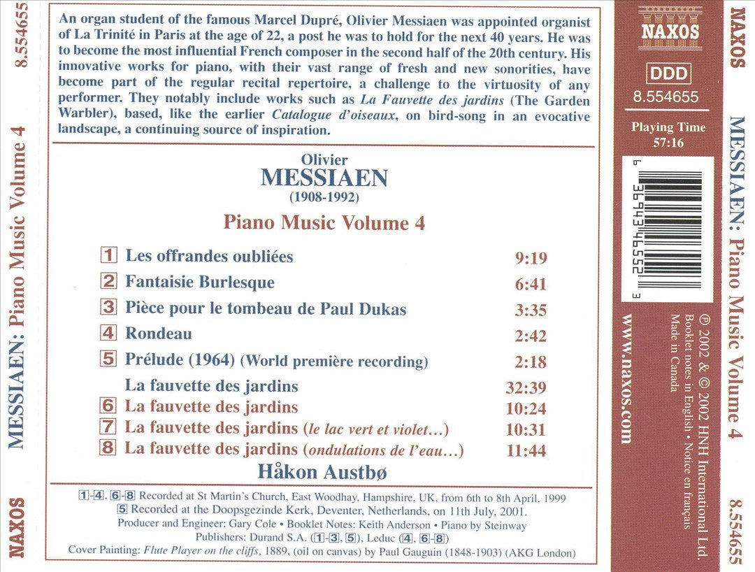 Olivier Messiaen: Piano Music, Vol. 4 cover art