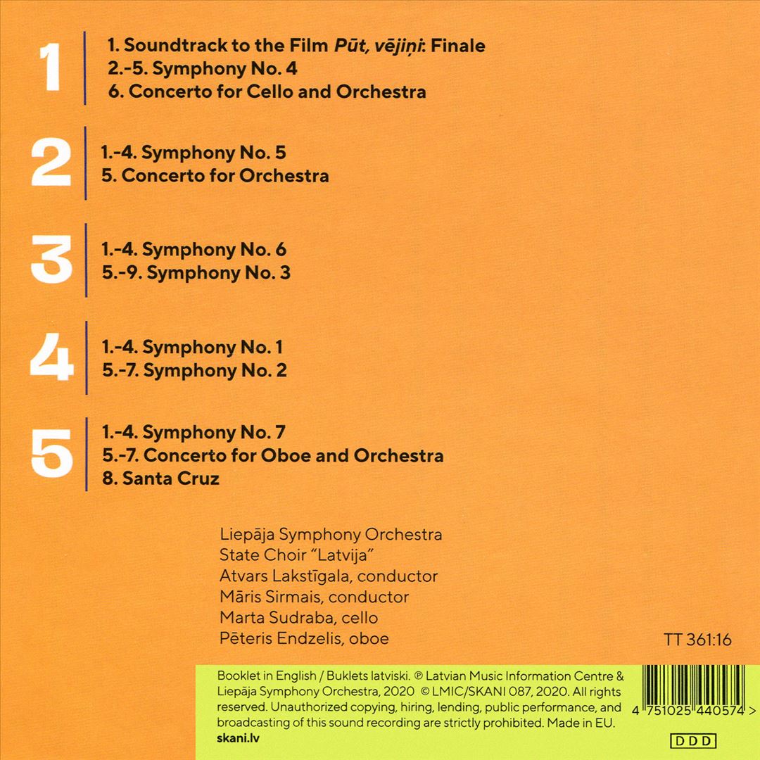 Imants Kalnins: Complete Symphonies & Concertos cover art