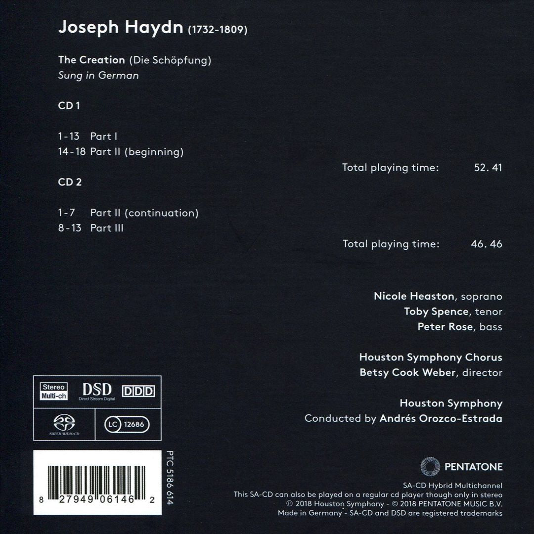 Haydn: The Creation cover art