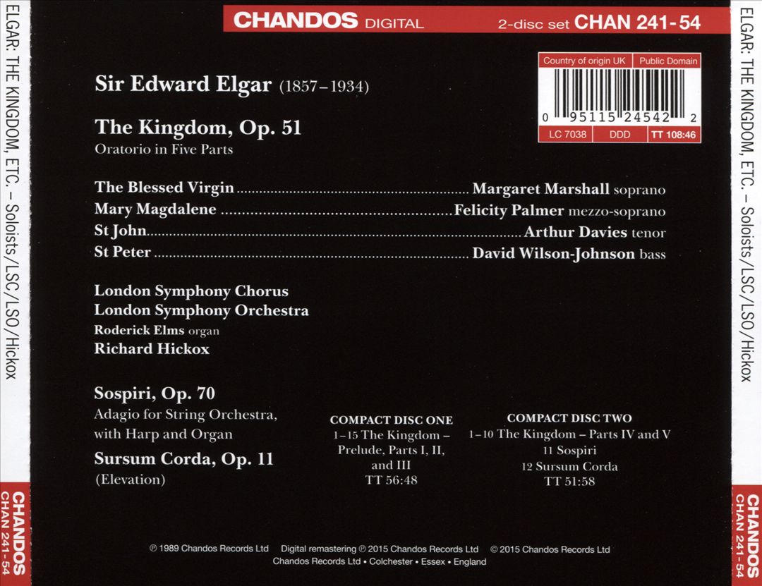Elgar: The Kingdom cover art