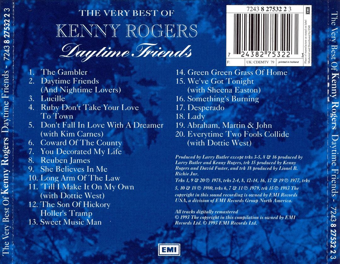 Daytime Friends: The Very Best of Kenny Rogers cover art