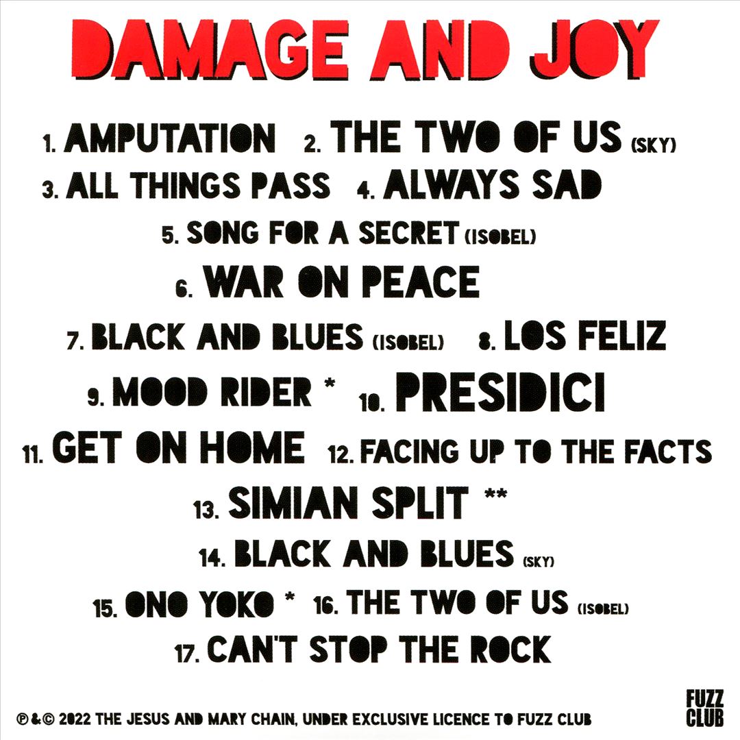 Damage and Joy cover art
