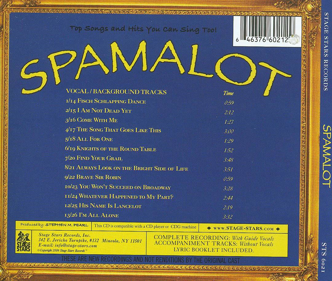 Karaoke: Monty Python's Spamalot cover art